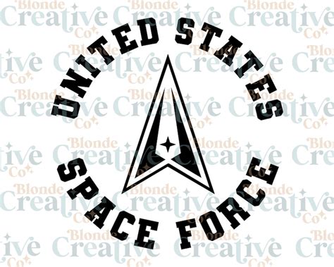 Space Force Logo Circular Svg Png Jpeg Etsy