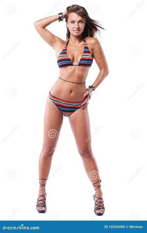 Voluptuous Woman In Bikini Stock Photo Image Of People Girl 10253496