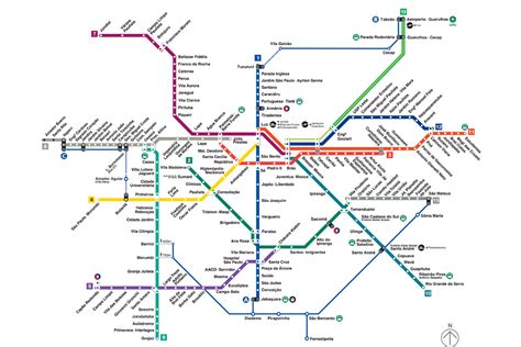 Veja O Mapa De Estações Do Metrô E Cptm Metrô Cptm