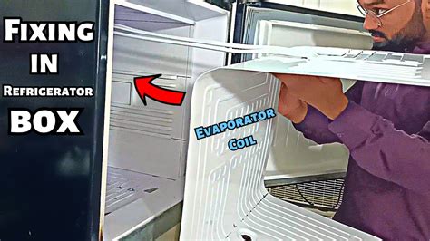 Freezer Fridge New Evaporator Cooling Coil Installation Youtube