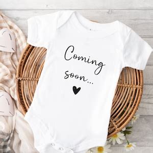 Coming Soon Pregnancy Announcement Baby Vest Announce Pregnancy New