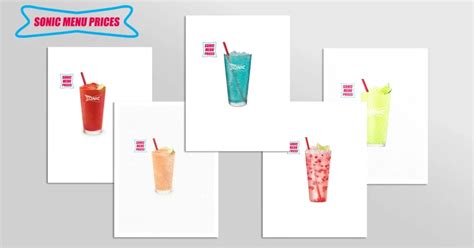 Sonic Drinks Menu