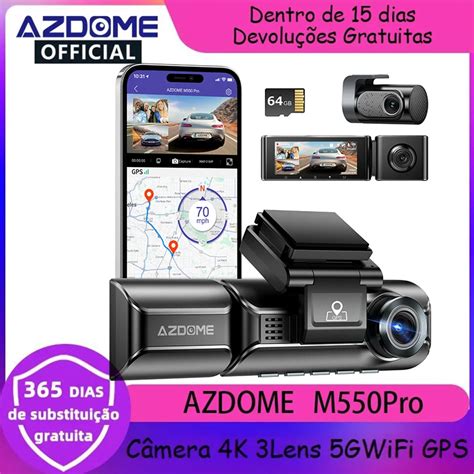 Azdome Car Dvr M Pro Dash Cam K Ghz Wifi Ou C Meras