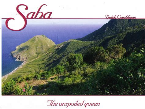 POSTCARD EXCHANGE: HOLLAND - Saba Island (Caribbean)