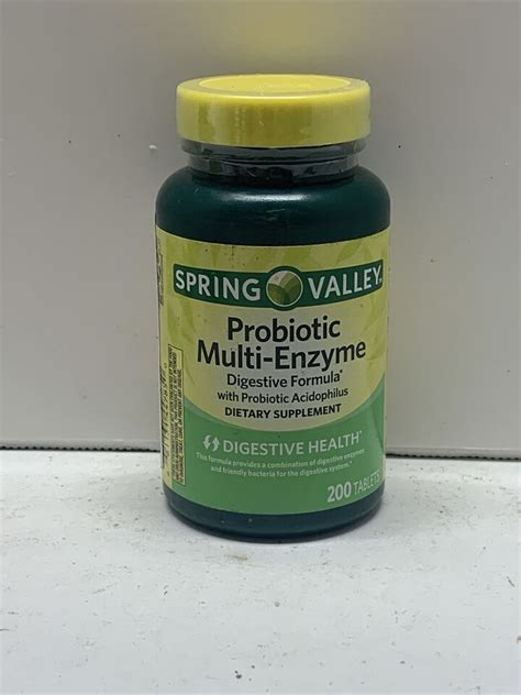 Spring Valley Probiotic Multi Enzyme Digestive Formula Tablets