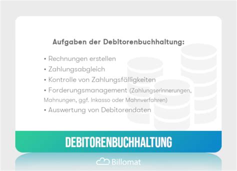 Was Ist Debitorenbuchhaltung Definition Aufgaben Bereiche Billomat