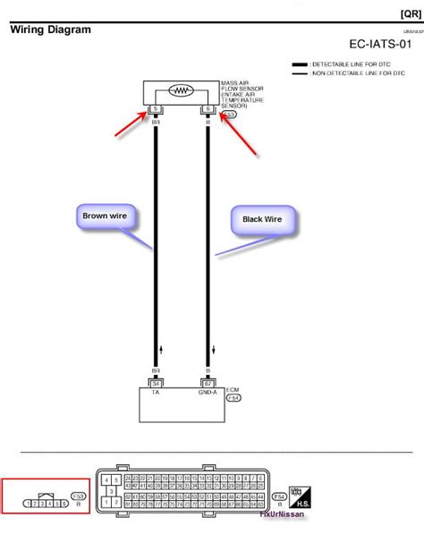 Nissan MAF Sensor Wiring Diagram 3 4 And 5 Wire Options JustAnswer