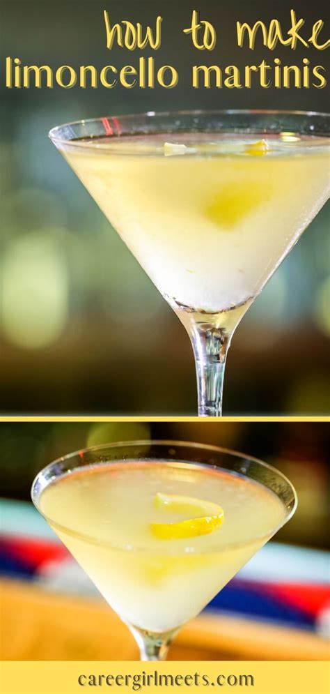 Limoncello Martini Recipe Alcohol Drink Recipes Cocktail Drinks