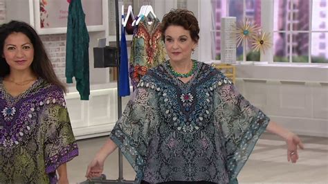 Belle By Kim Gravel Jeweled Medallion Poncho On Qvc Youtube