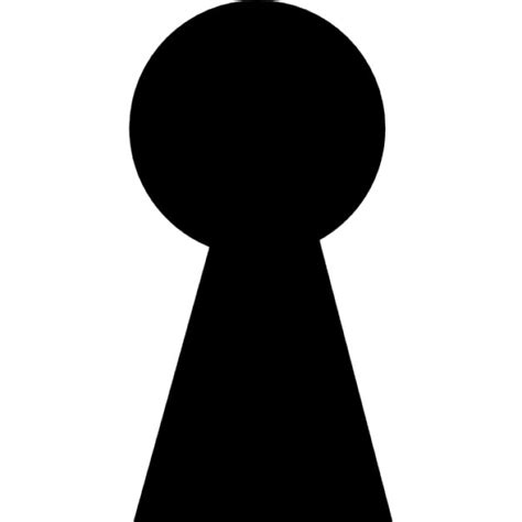 Keyhole Silhouette Icons Free Download