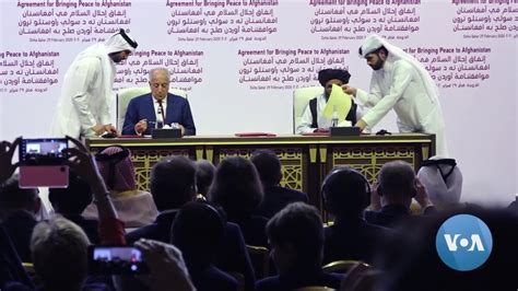 Us Taliban Sign Agreement In Doha