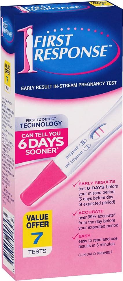 First Response Instream Pregnancy 6 1 Test Over 99 Accurate Easy