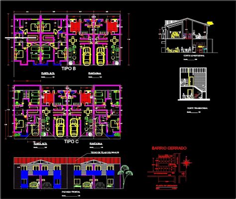 Housing Duplex Dwg Block For Autocad Designs Cad