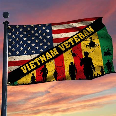 Vietnam Veteran Flag Vietnam Vet Grommet Flag A Proud Vietnam Veteran ...