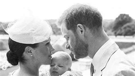 Harry And Megan Reveal New Photo Of Archie To Mark Christening Uk News Sky News