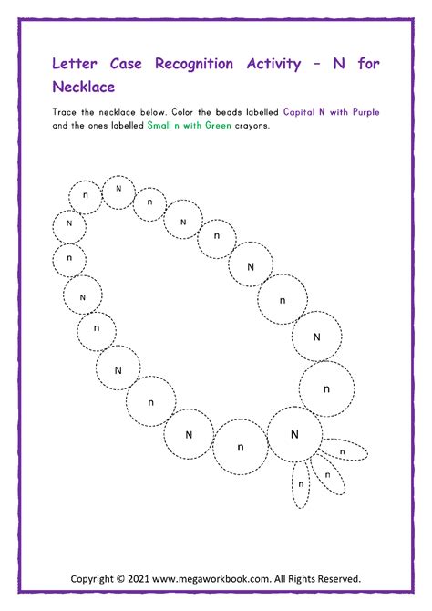 Letter N Activity Sheet