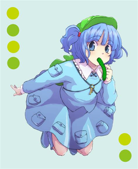 The Big Imageboard Tbib 1girl Backpack Bad Id Bad Pixiv Id Bag Blue