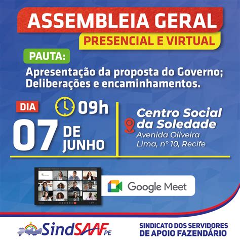 Assembleia Geral De Campanha Salarial SindSAAF