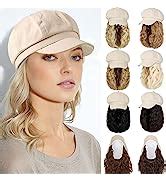 Amazon Qlenkay Baseball Cap With Hair Extensions Straight Short