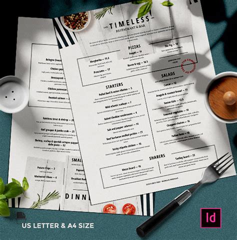 36 Creative Menu Layout Ideas For Restaurant Menu Templates Menu