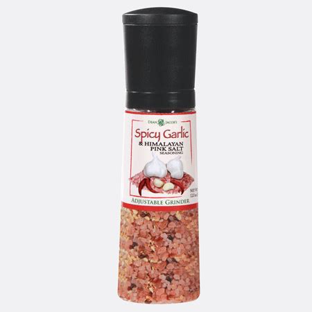 Spicy Garlic Himalayan Pink Salt Jumbo Grinder Mill Dean