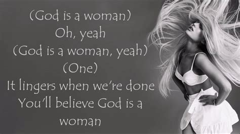 Ariana Grande ~ God Is A Woman ~ Lyrics Youtube