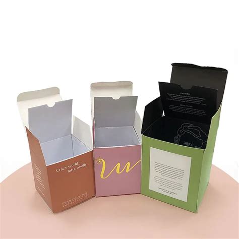 Custom Full Printing Holographic Logo Paper Box Drop Bottle Gift Box