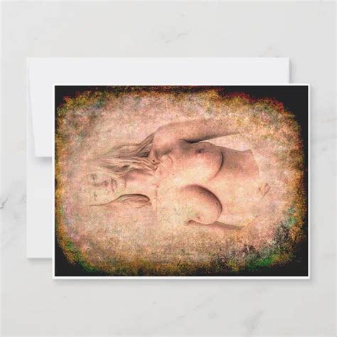 Retro Naked Postcard Zazzle