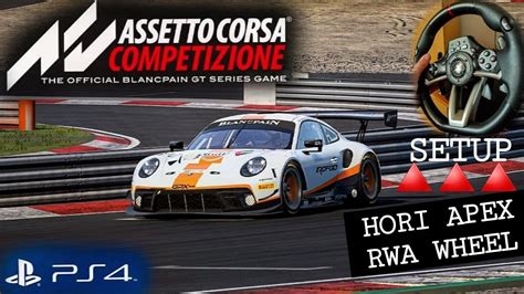 ASSETTO CORSA COMPETIZIONE SETUP VOLANTE HORI APEX RWA WHEEL PS4 YouTube