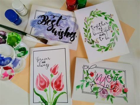 Handmade Watercolor Greeting Card Watercolor Greeting Cards Cards