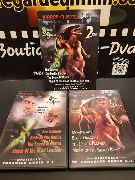 Horror Classics 8 Movies She Demons 1958 And Bride Of The Gorilla 1951