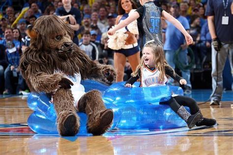 Who is the Oklahoma City Thunder's mascot, Rumble The Bison?