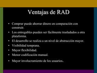 Rad desarrollo rápido de aplicaciones PPT