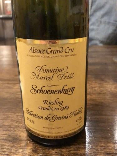 Marcel Deiss Sélection de Grains Nobles Riesling Alsace Grand Cru