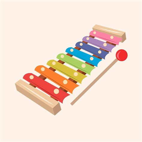 Premium Vector Xylophone Vector Illustration