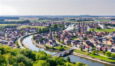 nagold city  houses  road network river nagold swabian rural