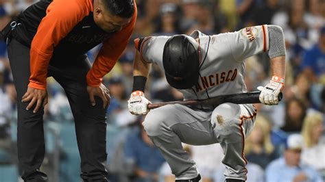 Giants Mike Yastrzemski Leaves Game After Fouling Ball Off His Leg Knbr