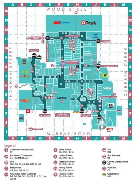 Northland Shopping Centre Map | Color 2018