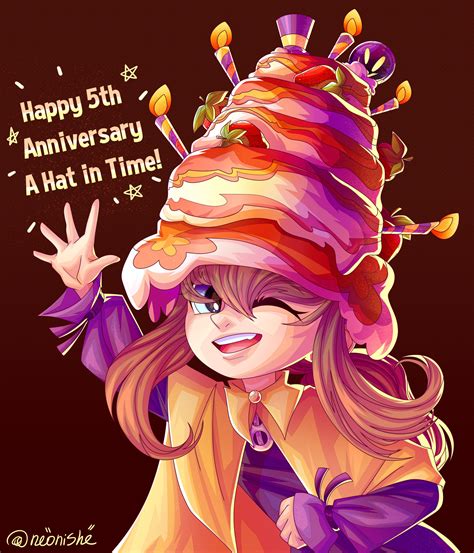 Artstation A Hat In Time Anniversary Art Cake Hat