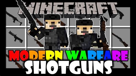 Minecraft MODERN WARFARE MOD SHOTGUN MADNESS Mod Showcase