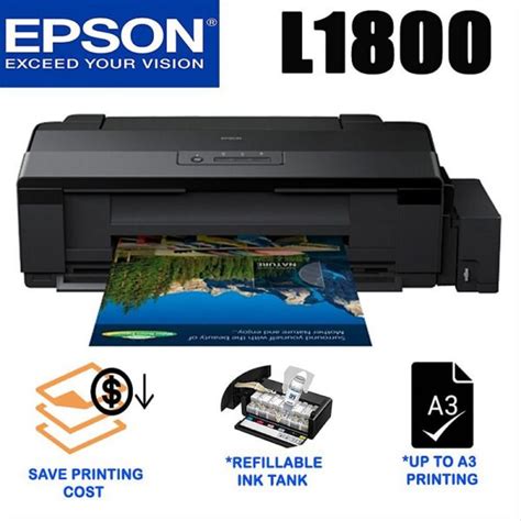 Epson L1800 A3 Photo 6 Color Inktank Printer General Traders