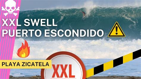 XXL Swell Puerto Escondido Big Wave Surf In Playa Zicatela Puerto