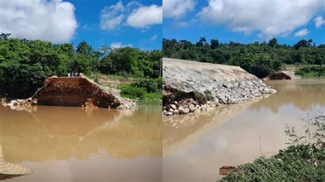 Intensas Lluvias Provocan El Colapso Del Puente Arroyo Seco