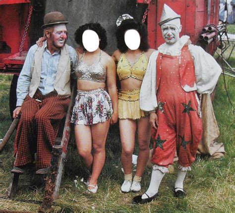 vintage circus people - FACEinHOLE