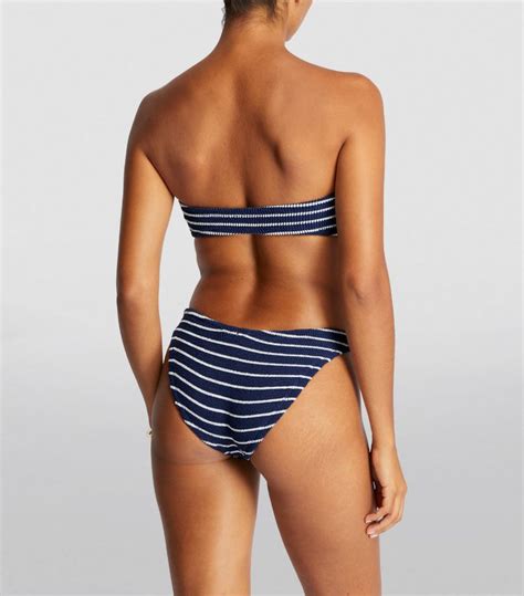 Womens Hunza G Multi Striped Jean Bikini Harrods Us