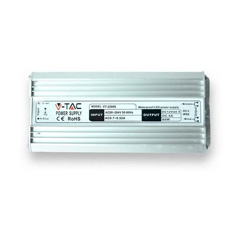 ALIMENTATORE PER STRISCE LED 60W IP65