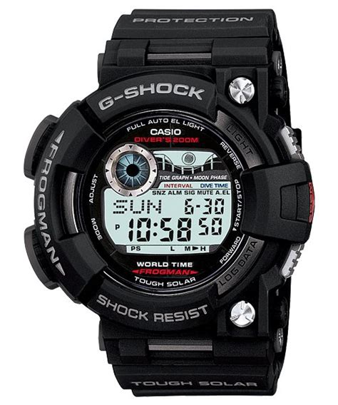 Casio G Shock Gf1000 1 Frogman Tough Solar Mens Watch Black Wolfecouture