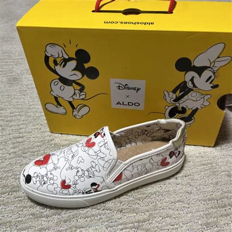 Disney X Aldo True Original Slip On Sneaker Mickey Minnie Mouse Womens