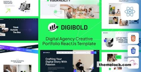 DigiBold Digital Agency Creative Portfolio React Js Template