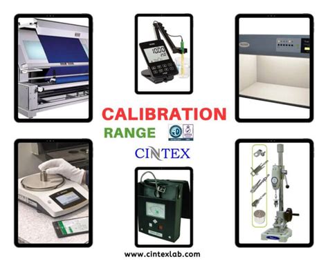 Textile Test Instruments Calibration Service Range